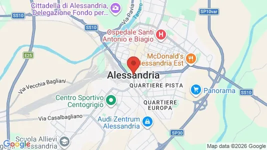 Apartments for rent i Alessandria - kort over placeringen