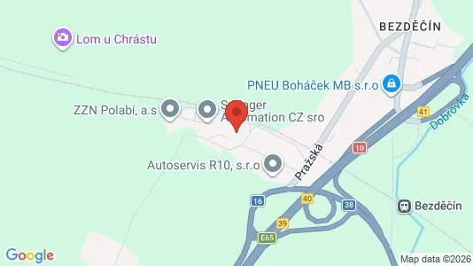 Apartments for rent i Mladá Boleslav - kort over placeringen