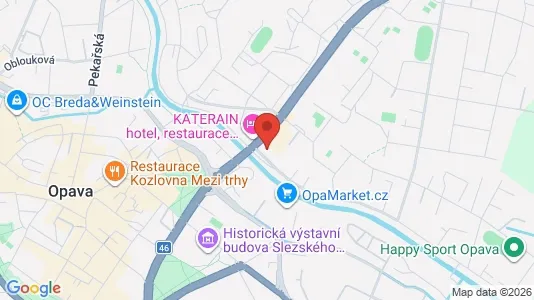 Apartments for rent i Opava - kort over placeringen