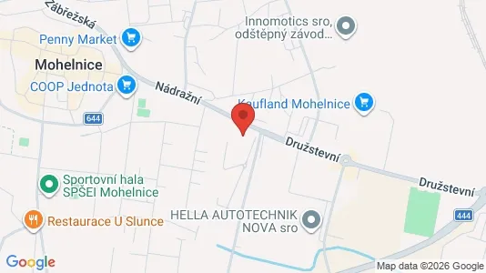 Apartments for rent i Šumperk - kort over placeringen