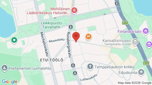 Apartments for rent i Helsinki Eteläinen - kort over placeringen