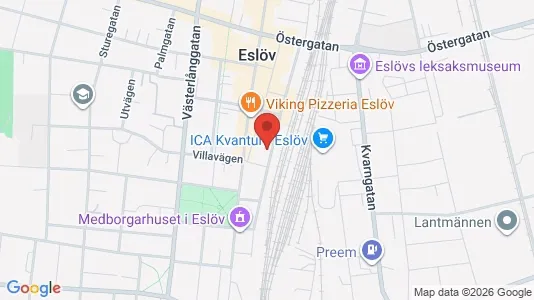 Apartments for rent i Eslöv - kort over placeringen