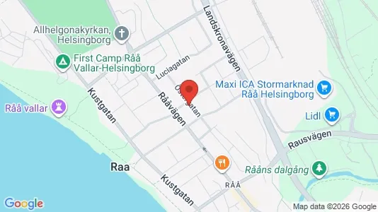 Apartments for rent i Helsingborg - kort over placeringen
