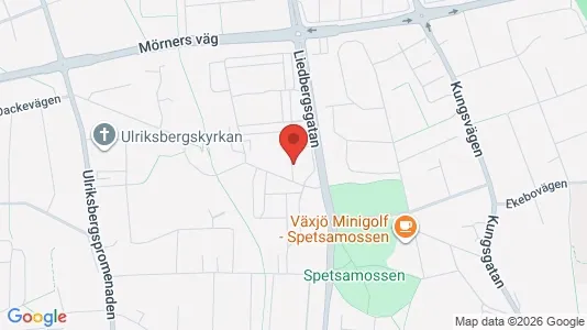 Apartments for rent i Växjö - kort over placeringen