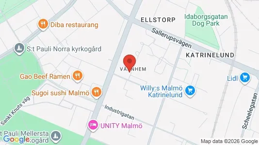 Apartments for rent i Malmö City - kort over placeringen