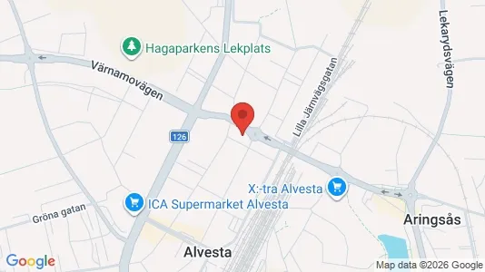 Apartments for rent i Alvesta - kort over placeringen