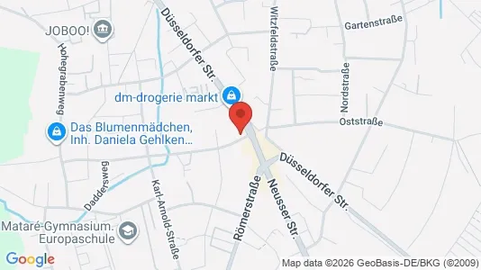 Apartments for rent i Rhein-Kreis Neuss - kort over placeringen
