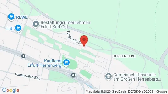 Apartments for rent i Erfurt - kort over placeringen