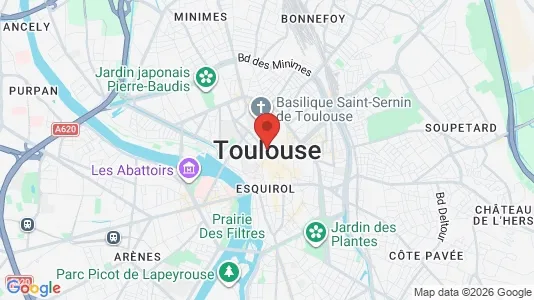 Houses for rent i Toulouse - kort over placeringen