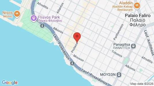 Apartments for rent i Palaio Faliro - kort over placeringen