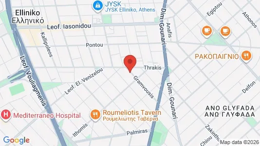 Apartments for rent i Elliniko-Argyroupoli - kort over placeringen