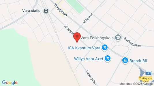 Apartments for rent i Vara - kort over placeringen