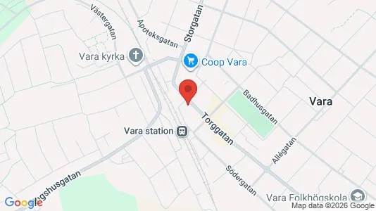 Apartments for rent i Vara - kort over placeringen