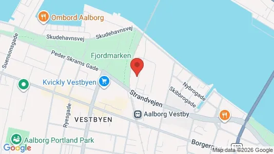 Apartments for rent i Aalborg Center - kort over placeringen