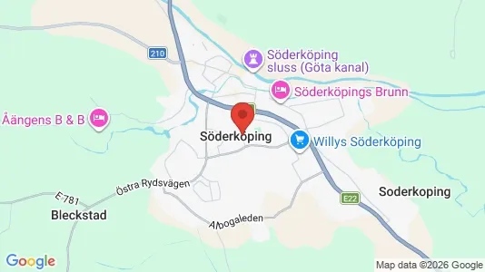 Apartments for rent i Söderköping - kort over placeringen