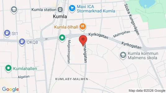 Apartments for rent i Kumla - kort over placeringen