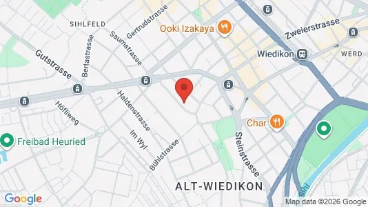 Apartments for rent i Zürich District 3 - Wiedikon - kort over placeringen