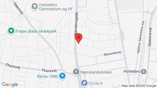 Apartments for rent i Holstebro - kort over placeringen