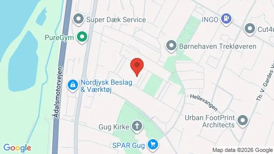 Apartments for rent i Aalborg SØ - kort over placeringen