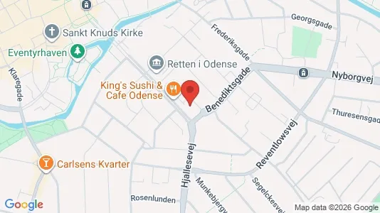 Apartments for rent i Odense C - kort over placeringen