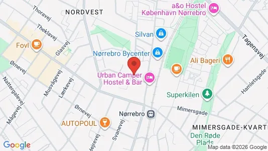 Apartments for rent i Copenhagen NV - kort over placeringen