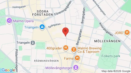Apartments for rent i Malmö City - kort over placeringen