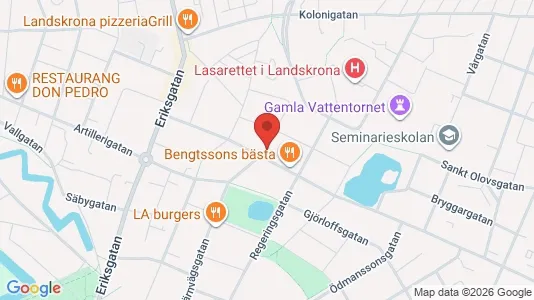 Apartments for rent i Landskrona - kort over placeringen