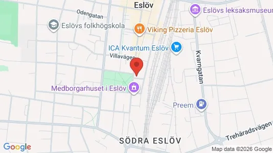 Apartments for rent i Eslöv - kort over placeringen