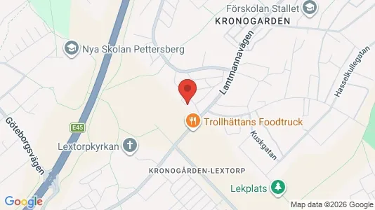 Apartments for rent i Trollhättan - kort over placeringen