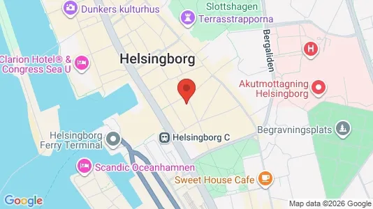 Apartments for rent i Helsingborg - kort over placeringen