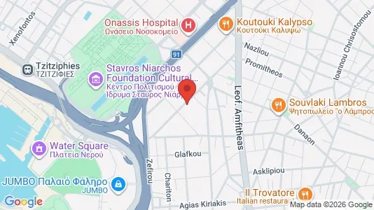 Apartments for rent i Kallithea - kort over placeringen