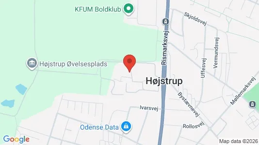 Apartments for rent i Odense V - kort over placeringen