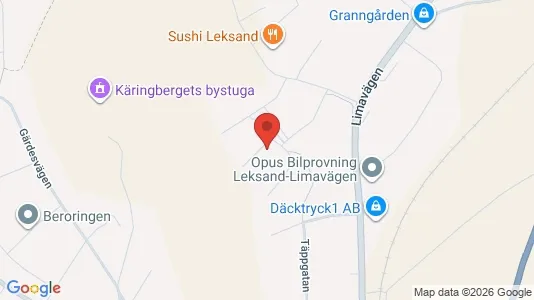 Apartments for rent i Leksand - kort over placeringen