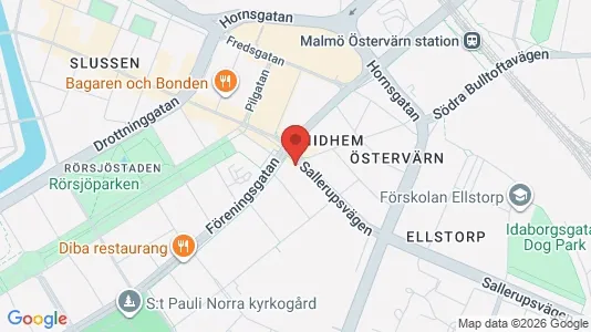 Apartments for rent i Malmö City - kort over placeringen