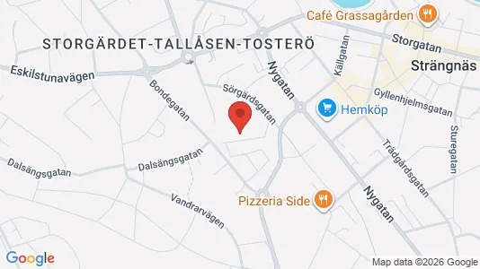 Rooms for rent i Strängnäs - kort over placeringen
