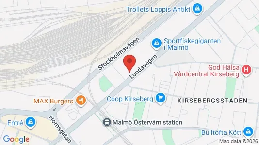 Apartments for rent i Kirseberg - kort over placeringen
