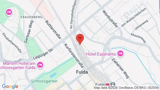 Apartments for rent i Fulda - kort over placeringen