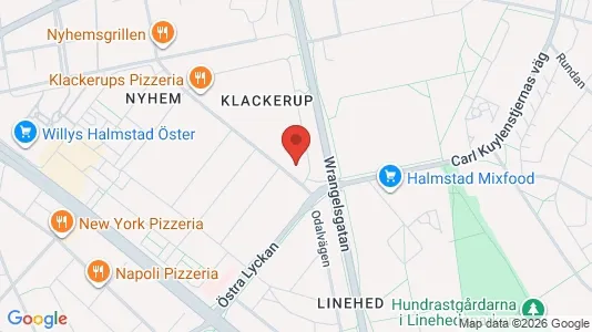 Apartments for rent i Halmstad - kort over placeringen