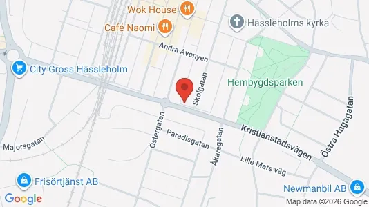Apartments for rent i Hässleholm - kort over placeringen
