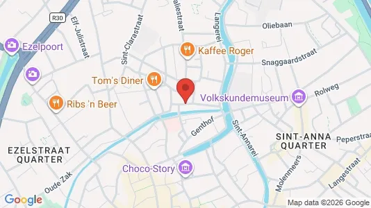 Apartments for rent i Brugge - kort over placeringen