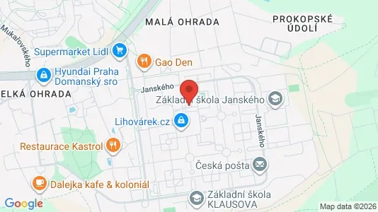 Apartments for rent i Prague 13 - kort over placeringen