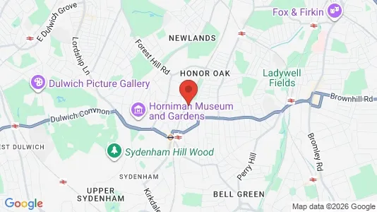 Houses for rent i London SE23 - kort over placeringen