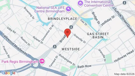 Apartments for rent i Birmingham - West Midlands - kort over placeringen