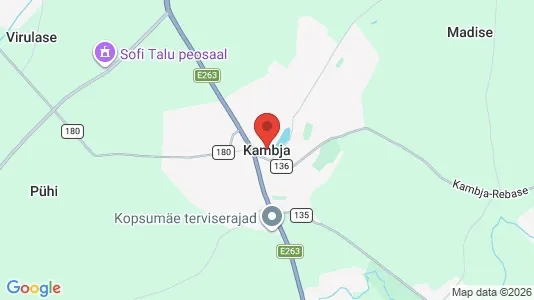 Apartments for rent i Kambja - kort over placeringen