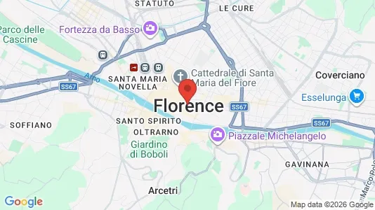 Apartments for rent i Florence - kort over placeringen