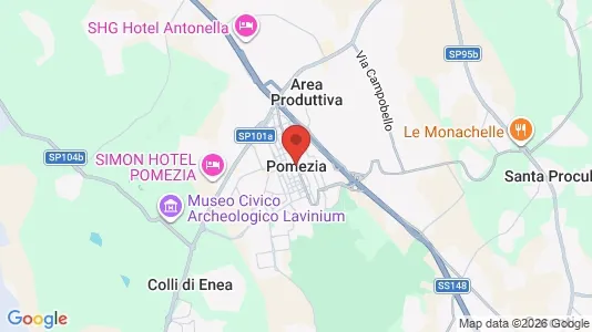 Apartments for rent i Pomezia - kort over placeringen