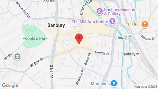 Apartments for rent i Banbury - Oxfordshire - kort over placeringen
