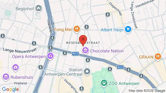 Apartments for rent i Stad Antwerp - kort over placeringen