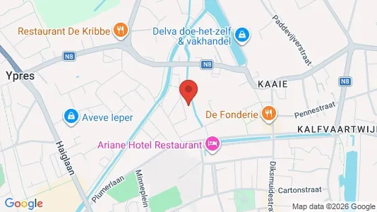 Apartments for rent i Ieper - kort over placeringen