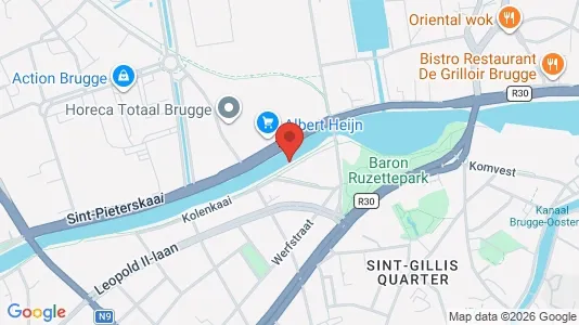 Apartments for rent i Brugge - kort over placeringen